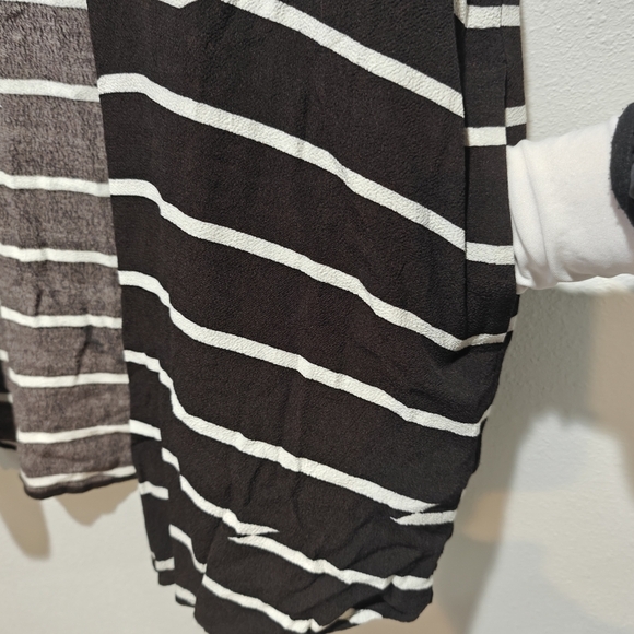 Madewell Shirt Dress Small Courier Break Stripe Black White Pockets Button Down - Picture 6 of 8